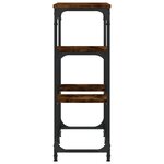 vidaXL Table console chêne fumé 89 5x28x76 cm bois d'ingénierie