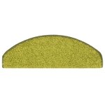 vidaXL Tapis de marches d'escalier 15 Pièces Vert 65x21x4 cm