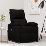 vidaXL Fauteuil inclinable électrique Noir Tissu
