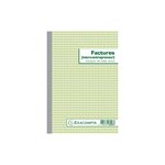 Manifolds Factures Micro-entrepreneur 21x14 8cm - 50 Feuillets Autocopiants Dupli - X 5 - Exacompta