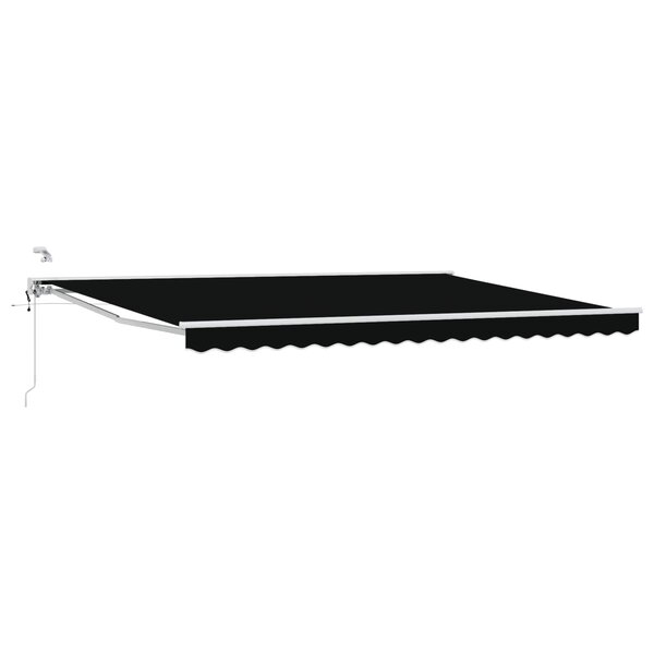 vidaXL Auvent rétractable électrique Noir et Blanc 4 × 3 m