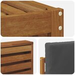 vidaXL Ensemble de canapés d'extérieur 4 pc Naturel et Anthracite