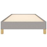 vidaXL Cadre de lit sans matelas gris clair 90x190 cm tissu