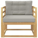 vidaXL Sofa de milieu extérieur Polyester Blanc