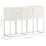 vidaXL Buffet 115x30x76 cm Bois de manguier massif