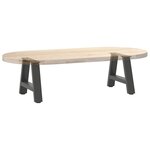 vidaXL Pieds de table basse en forme de A 2 pièces Anthracite 30 x (30-31) cm Acier