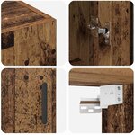 vidaXL Buffet Marron 69 5 x 34 x 90 cm Bois d'ingénierie