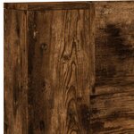 vidaXL Tête de lit Chêne fumé 140 x 16 5 x 103 5 cm Bois d'ingénierie