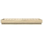 vidaXL Cadre de lit sans matelas chêne sonoma 90x200 cm