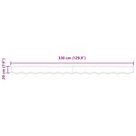 vidaXL Valence d'auvent pour cadre de 3 5 m Rouge 3 3x0 2 m