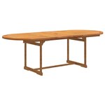 vidaXL Ensemble à manger de jardin 9Pièces bois d'acacia solide textilène