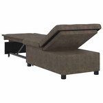 vidaXL Canapé-lit 3-en-1 Design rétractable Vert armée en simili cuir