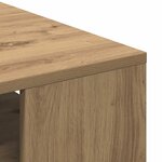 vidaXL Table basse chêne artisanal 102x55x43 cm bois d'ingénierie