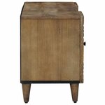 vidaXL Meuble TV Marron 105 x 33 5 x 46 cm Bois de mangue massif
