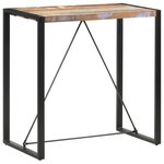 vidaXL Table de bar 110x60x110 cm Bois massif de récupération