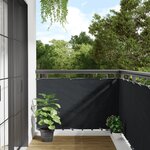 vidaXL Écran d'intimité de balcon anthracite 1000x90 cm PVC