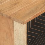 vidaXL Meuble TV 112x30x40 cm bois d'acacia massif