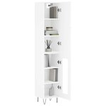 vidaXL Buffet haut Blanc 34 5x34x180 cm Bois d'ingénierie