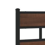 vidaXL Tête de lit chêne marron 135 cm acier et bois d'ingénierie