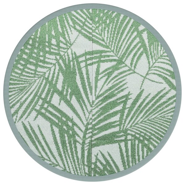 vidaXL Tapis d'extérieur vert Ø160 cm PP
