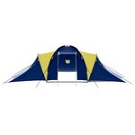vidaXL Tente de camping 9 personnes Bleu et Jaune