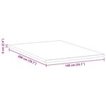 vidaXL Surmatelas Blanc et vert 140 x 200 cm Tissu Jacquard