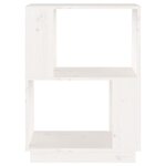 vidaXL Bibliothèque/Séparateur de pièce Blanc 51x25x70 cm Pin solide