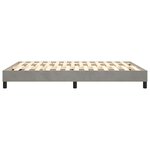 vidaXL Cadre de lit gris clair 140x190 cm velours