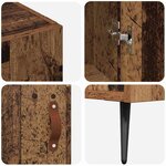 vidaXL Buffet Marron 90 x 34 x 80 cm Bois d'ingénierie