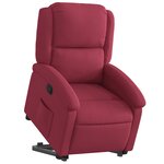 vidaXL Fauteuil inclinable Rouge bordeaux Velours