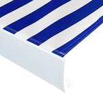 vidaXL Store à cassette motorisé 500x300 cm Bleu et blanc