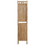 vidaXL Cloison de séparation 3 panneaux Bambou 120x180 cm