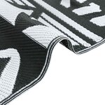 vidaXL Tapis d'extérieur ARAKIL Noir 120x180 cm PP