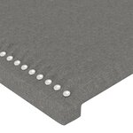 vidaXL Tête de lit Gris foncé 180 x 5 x 118/128 cm Tissu