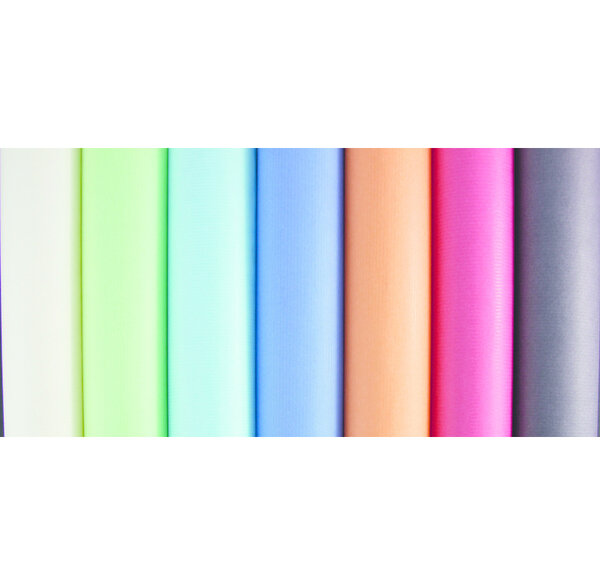 Lot 50 Rouleaux de papier Kraft 3m x 0 7m. Coloris pastels assortis en présentoir CLAIREFONTAINE