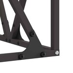 vidaXL Braise Marron 50 x 50 x 35 cm Acier résistant aux intempéries