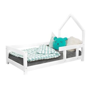 Lit cabane enfant POPPI 120 x 190 blanc 1