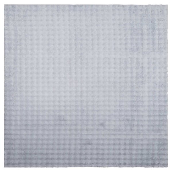 vidaXL Tapis de surface Carré HUARTE Gris 200 x 200 cm Polyester