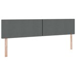 vidaXL Lit avec rangement et matelas Gris foncé 200 x 200 cm Velours