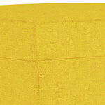 vidaXL Ensemble de canapés 3 Pièces jaune clair tissu