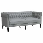 vidaXL Canapé Gris clair 182 5 x 74 5 x 74 5 cm Polyester