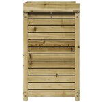 vidaXL Table de rempotage avec étagères bois de pin imprégné