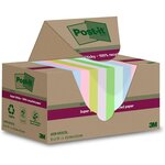 Pack 12 Blocs Super Sticky Recycling Notes 47 6 x 47 6 mm Couleur POST-IT