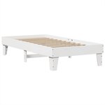 vidaXL Cadre de lit sans matelas blanc 90x200 cm bois de pin massif