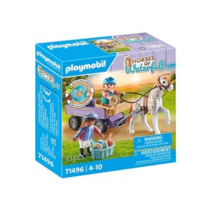 PLAYMOBIL 71496 - Enfants avec calèche et poney