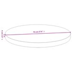 vidaXL Dessus de table Ø70x4 cm bambou