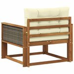 vidaXL Sofa de milieu extérieur Bois d'Acacia Massif Naturel