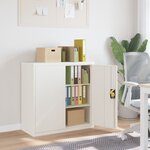 vidaXL Classeur blanc 90x40x90 cm acier