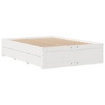 vidaXL Cadre de lit sans matelas avec tiroirs 140x190 cm bois de pin