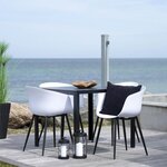 6 Fauteuils de jardin blanc RODA